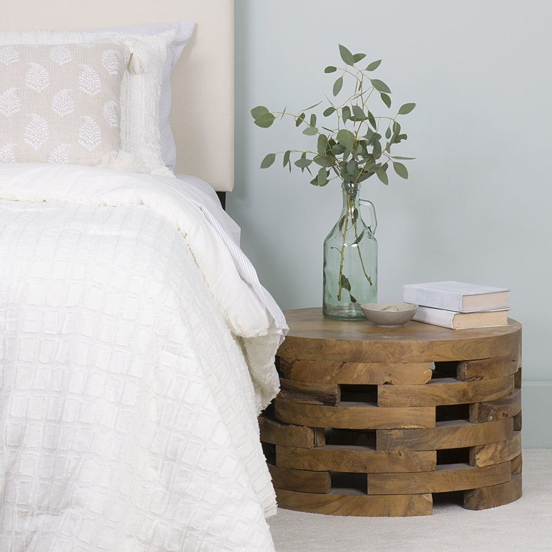 Union Rustic Bandla Solid Wood Drum Coffee Table & Reviews Wayfair